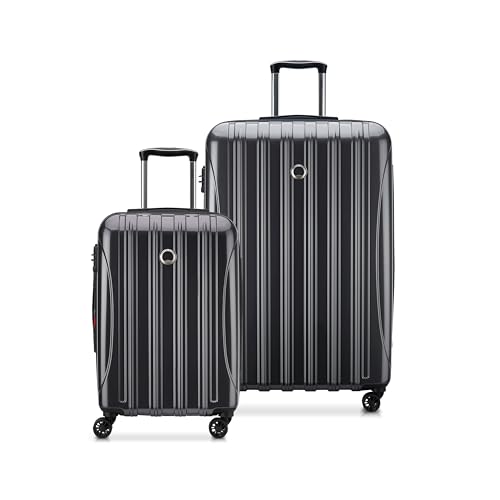 DELSEY PARIS Helium Aero, 2-Piece Set (21/28 Inch) Hardside Luggage, Titanium