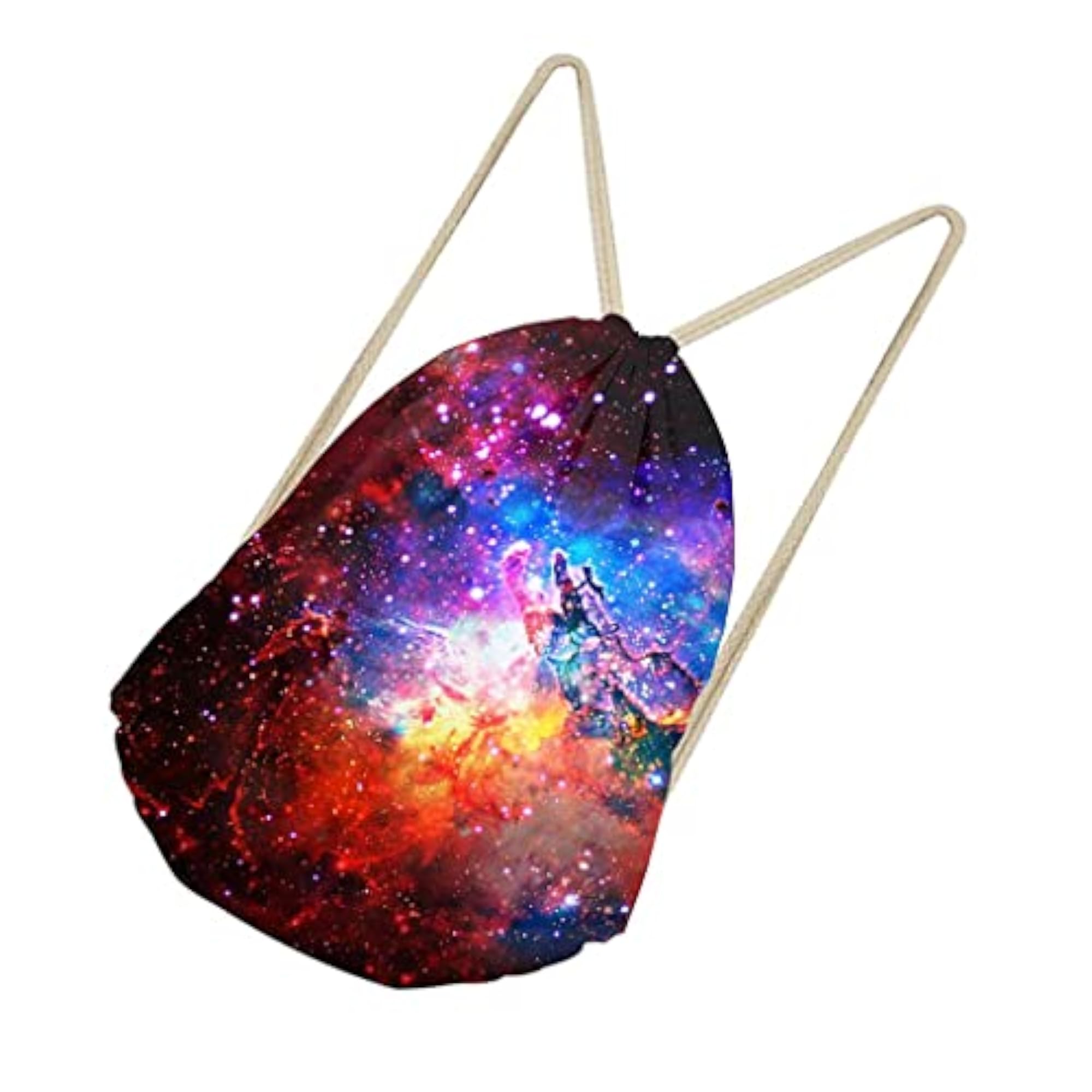 Drawstring Bags Outdoor Travel Sports Backpack Sackpacks Starry Sky