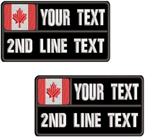 2-Piece Custom Name Patches - Personalized Embroidery Text Iron-On Patches For Clothing & Gear
