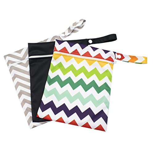 BESTonZON Infant Diapers Pouch Bag Diaper Storage Pouches Reusable Makeup Bag Zipper Hanging Rope for Mom