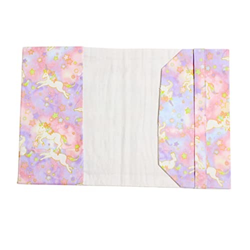 Operitacx 2 Pçs Capa De Livro De Tecido Unicórnio Capa Protetora De Livros De Segurança Capa De Mate