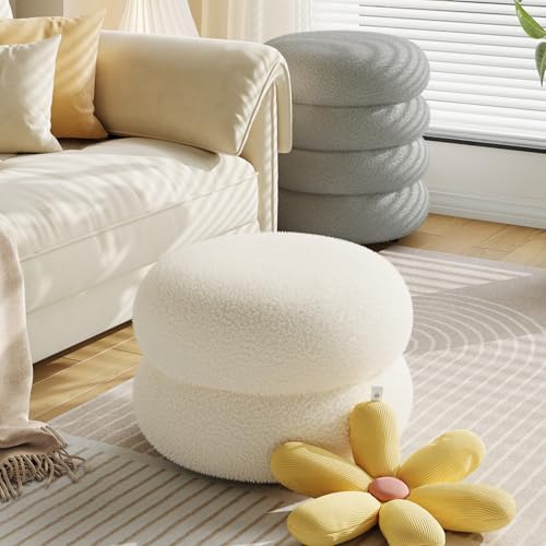 Repose-pieds rembourré compact : la solution gain de place salon