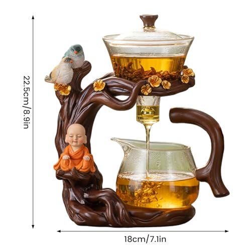 Tetera magnética de vidrio resistente al calor con infusor integrado 4