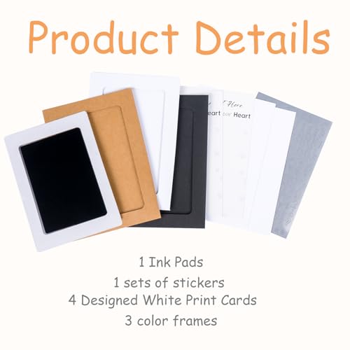 image for DeerZone Inkless Paw Print Kit,Dog Paw Print Kit,Dog Nose Print Kit,Cl