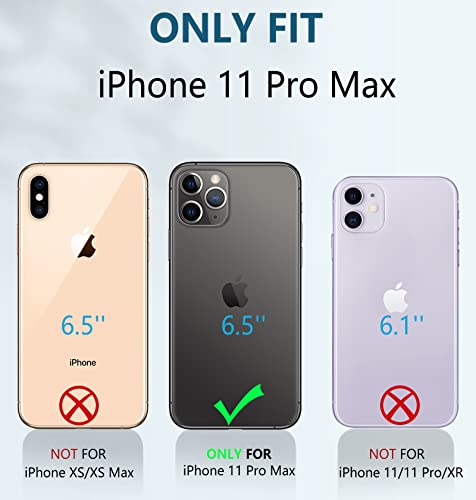 Fntcase For Iphone 11 Pro-Max Case: Military Grade Drop & Shock Protection Cell Phone Cover With Kickstand & Slide | Rugged Protective Bumper Textured | Heavy Duty Protector(Green) #TOP1