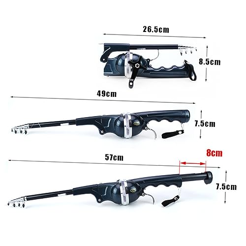 Canne à pêche portable moulinet intégré canne de voyage extérieur - 4