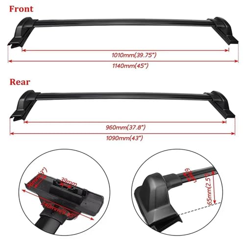 Barre transversale supérieure CRV fixations solides sans percer - 2