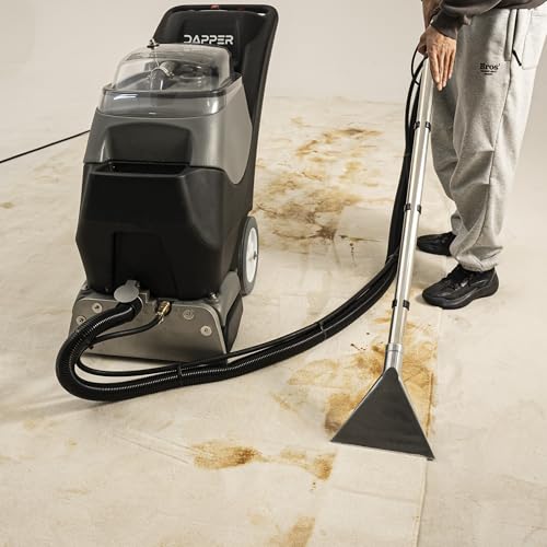 Commercial 4-in-1 Steam Carpet Cleaner Extractor – Cold Water, 18.5\" Cleaning Path, 10.5/8 Gallon Tanks, with Upholstery & Wand Tool, Ideal for Large Areas & Professional Use - Thumbnail 5