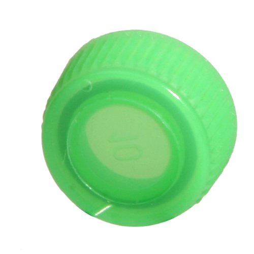 4220 Polypropylene Screw-Cap for Microcentrifuge Tube, Green (Pack of 1000)