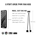 JAZZCOOLING ARGB PWM PC Fan Hub, 8 Port hub Addressable 5V-3PIN ARGB 12V 4PIN PWM 2-in-1 RGB Case Fan Hub SATA Power Input, 8pcs Fan and LED Port, PC Fan hub Support 8 Computer ARGB PWM Fans Splitter