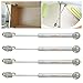 DerBlue 4 Pcs 100N/22.5lb Gas Strut Lift Support Cabinet Door Lift Pneumatic Support(Silver)