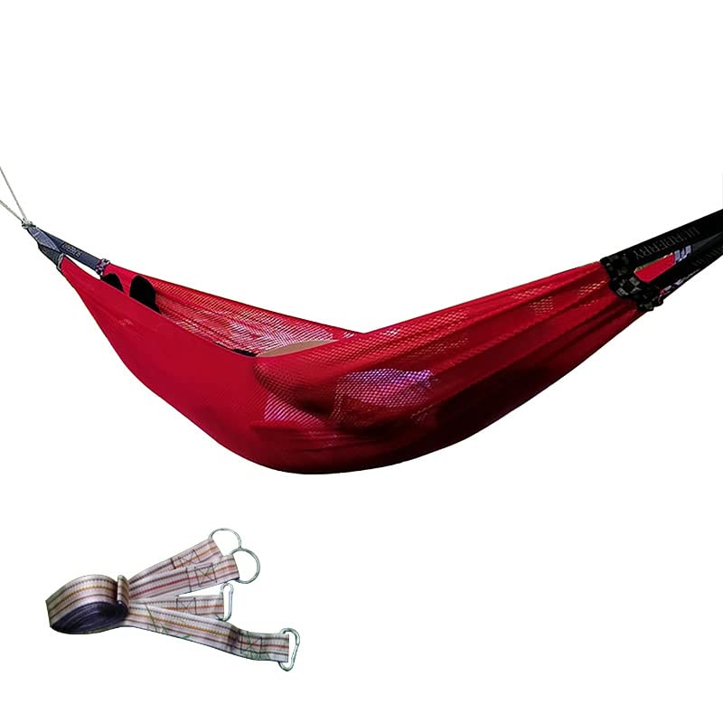 Chaise hamac à suspendre rouge pour un coin lecture cosy dans la chambre