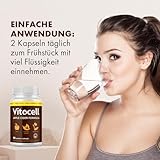 Vitocell Kapseln - mit natürlichen Inhaltsstoffen - für Frauen und Männer - 90 Kapseln pro Dose