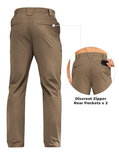 MOURCE Hiking Pants Men Quick Dry - Water Resistant Lightweight Cargo Pants for Men 7 Pockets Outdoor Travel Climbing4