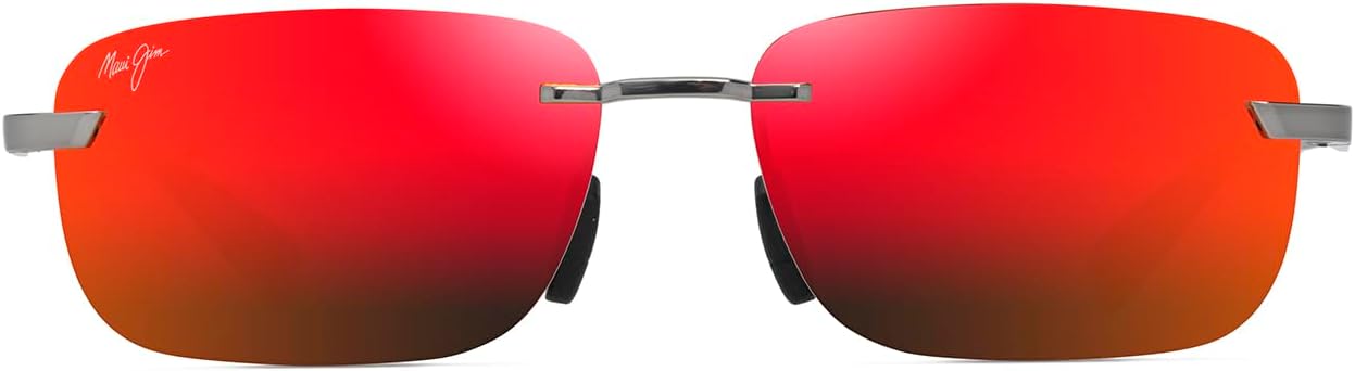 Maui Jim Men's and Women's Lanakila Polarized Rimless Sunglasses, Large Fit