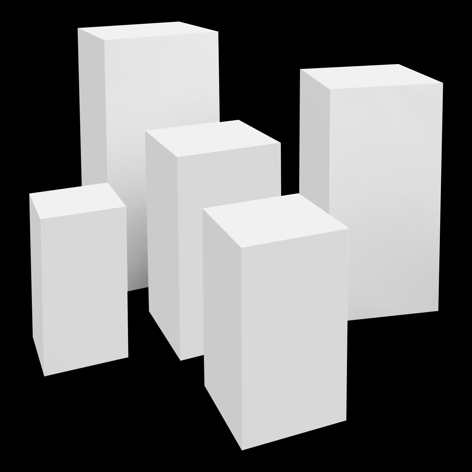 Amazon.com: Oiveinya 5PCS White Square Pedestal Stand for Wedding