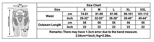 BARHAR Protective Armor Pants Hockey Knight Gear for Motorcycle Motocross Racing Ski Protect Pads Sports Hips Legs (XX-Large)