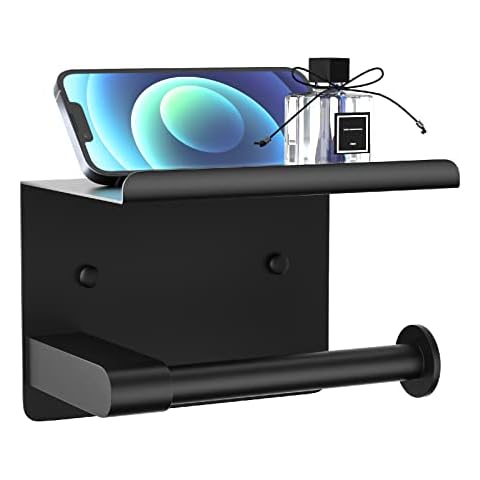 GLNLQ Matte Black Toilet Paper Holder Cover
