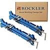 Rockler Mini Deluxe Panel Clamps (2-Pack) - Powerful Four-Way Pressure Cabinet Clamps - Sawtooth Pattern Mini Clamp Set w/Clamp Rails, Storage Rack & More - Great for Small Panel, Cutting Boards