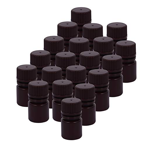 LAPYAPPE 20pcs Plastic Scientific Bottles Semi Transparent Liquid Sample Containers Low Temperature Resistant Design for Laboratory and Biochemical Applications