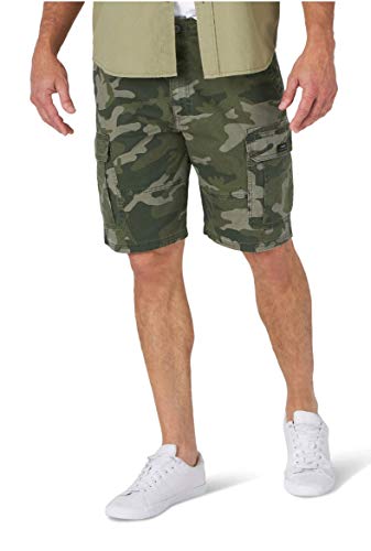 Wrangler Camo Relaxed Fit Stretch Cargo Shorts - 42