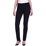 Hilary Radley Womens Sit at the Waist narrow Leg Navy/Black Pants, Small