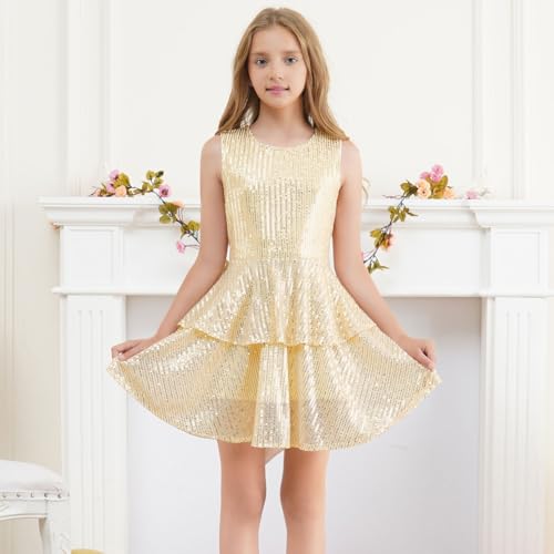 Century Star Birthday Dress for Girls Party Dress Girls Sequin Dress Sparkly Formal Prom Party Fancy Kids Graduation Dresses3