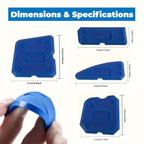 Silicone Sealant Clear Clear Tube 70g | Multipurpose Waterproof Sealant for Bathroom & Kitchen | Transparent 70g Tube with Sealant Smoothing Tool Finishing Kit - Image 5