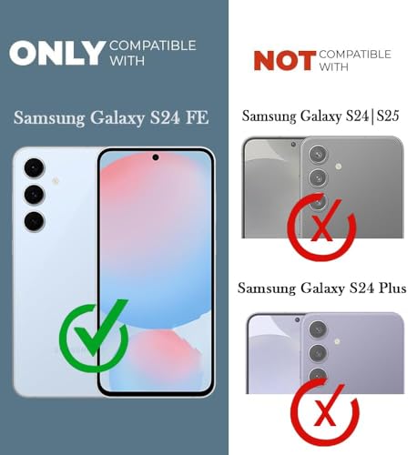 Image of Jkobi Shockproof Crystal-Clear Back Cover for Samsung Galaxy S24 FE (Magsafe Wireless Support | Drop & Camera Protection | Hard Polycarbonate)