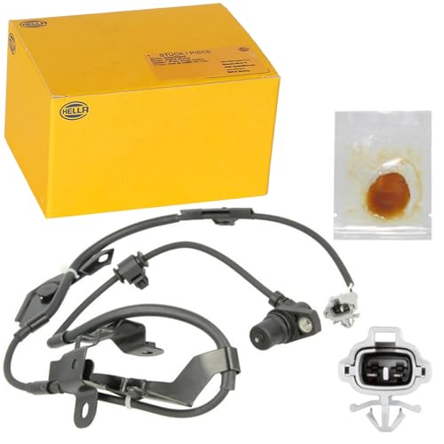 Capteur vitesse de roue avant HELLA 6Pu ABS auto 2 pôles avec support de fixation