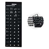 Renueve su teclado desgastado: Las calcomanías de reemplazo de letras del teclado son una excelente manera de actualizar las teclas de letras desgastadas en su teclado con una nueva apariencia diferente.