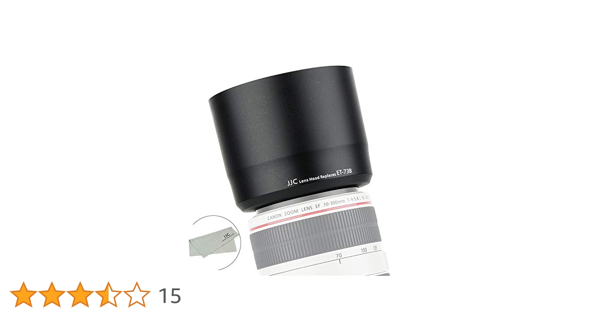 JJC  レンズフード 白色 ET-73B キャノン互換 EF70-300mm F4-5.6L IS USM用 khxv5rg Amazon | JJC レンズフード 白色 ET-73B キャノン互換 EF70