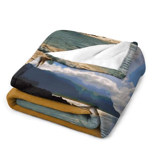 Couverture en molleton douce 127x152 cm pour canapé et lit