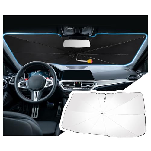 [2026 Upgrade Bend] Car Windshield Sun Shades Umbrella,Foldable Cars Sun Shade with Nanoscale Heat...