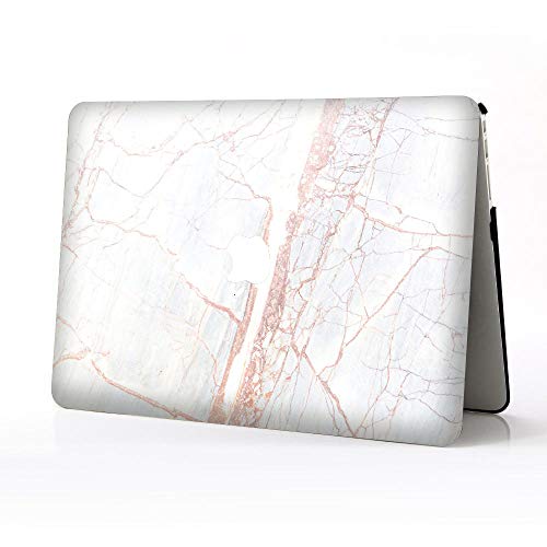 Laptop-Hülle für MacBook Air 13 Zoll (33 cm), weißes Marmor-Muster, bedrucktes Design, Hartplastik, Schutzhülle für MacBook Air 13 Zoll (33 cm)