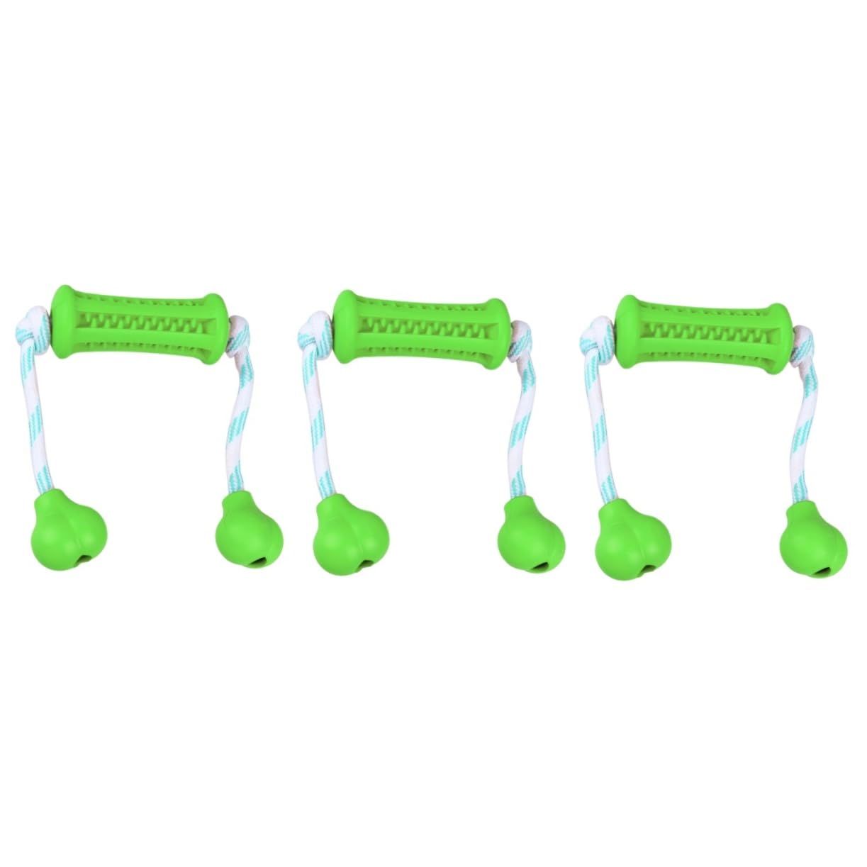 Kisangel 3piezas Juguete para De Cuidado Cepillo De Dientes para Juguete Masticable para Entrenamiento y Limpieza De Dientes Verde