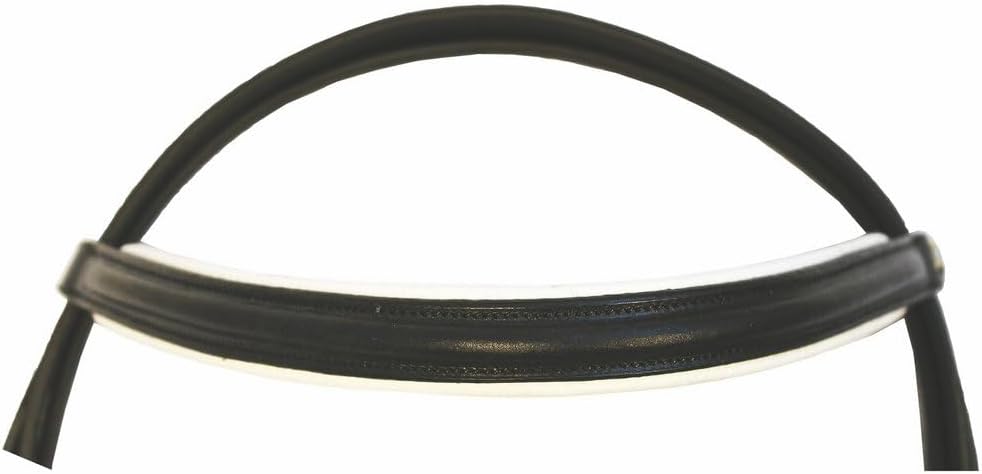 English Bridle Headstall Reins Leather Cowhide Genuine Horse Crossover Crossunder Raised Fancy Stitched Laced All Purpose Jumping Dressage Rubber Crystal Adjustable Browband Size:Full-Cob, M99