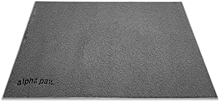 Smiling Paws Pets - Extra Large Cat Litter Mat - Pet Rug - Catches Litter That Spills Outside Litter Box - Easy to Clean - Non-Slip - Litter Box Mat - Kitty Litter Catcher - Grey XL Size (47" x 33”)