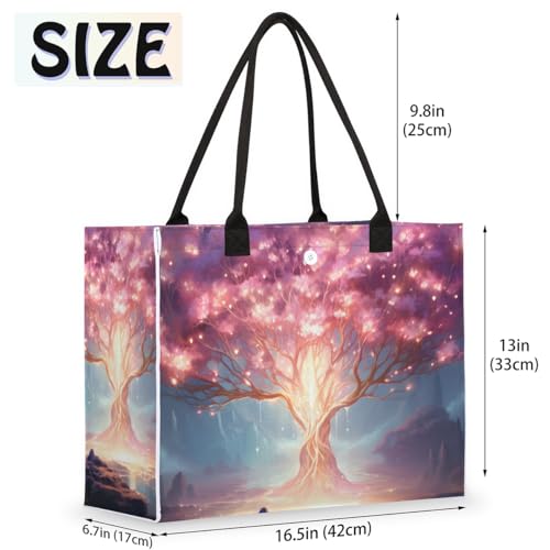 Abstract Fire Tree Tote Bag for Women Large Beach Bag Reusable Tote Bags for Work Travel Beach Shopping2