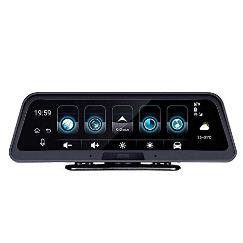 Dash Cam, Center Console Driving Recorder, 10 Inch Streaming Media 170° Dual Dash Cam, Hd Night Vision, ADAS