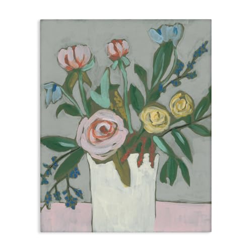 Modern Rose Blossoms Bouquet, 24 x 30 Inch Canvas Wall Art