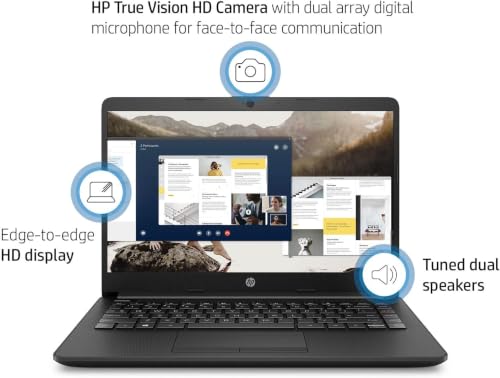 Image of HP Everyday Laptop • 16GB RAM • Microsoft 365 • 2026 Edition • Intel 4-Core Processor • Windows 11 • 576GB Storage (64GB SSD + 512GB External) • Long Battery Life • Thin & Portable