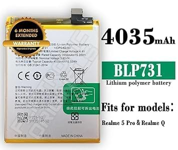 Image of BLP731 Battery for Realme 5 Pro Battery with 6 Month Warranty ****(U67)