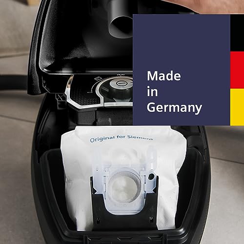 Siemens 4x Staubsaugerbeutel powerProtect Typ G ALL VZ41FGALL, 99,9% Feinstaubfilterung, höhere Reinigungsleistung, 50% längere Nutzungsdauer, passend für alle Reihen außer VS08 und VS01