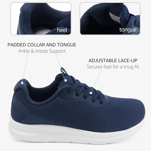 Image of Women Wide Toe Commute Walking Shoes Lace Up Size 6-11 US