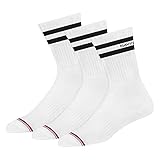 NAVYSPORT Advance-Serie Sportsocken Tennissocken Arbeitssocken Herren & Damen Baumwolle Unisex Crew Socken, (3 Paar) Größe: 43-46, (Weiß)