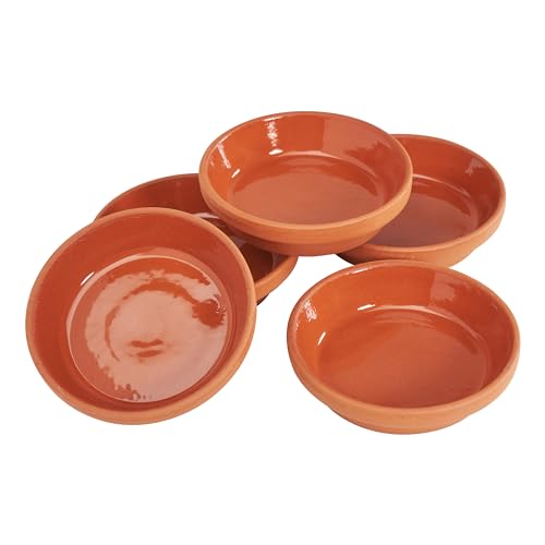 VBS Terrakotta-Unterteller Untersetzer aus Terrakotta Ganzjährig geeignet Innen-Ø 5 cm, 5 Stück