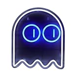 [COVANK]ゴーストネオンライト 柔らかいネオン管 USB給電 ゲームセンター リビングの壁掛け装飾 ハロ プレゼント 幽霊デザイン 省エネLED 安全ABS素材 寝室/店舗用インテライト 横42×縦12cm