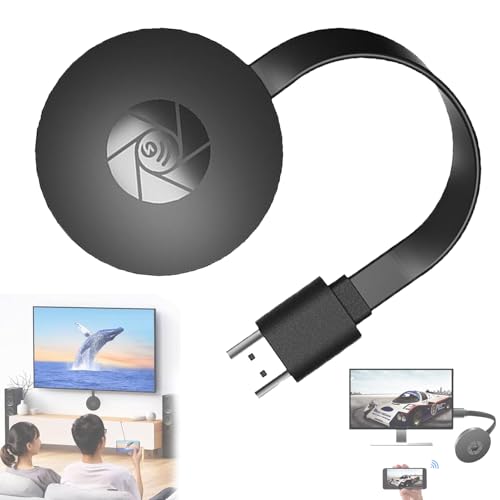 Shengruis Dispositivos de transmisión para TV, TV Box, Cast View, Dispositivo de transmisión para TV, Adaptador de Pantalla inalámbrico 1080p, Proyector de Pantalla inalámbrico (1 Pcs)
