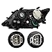 Silscvtt Driver and Passenger Side Headlight Assembly Replacement for Lexus RX350 RX450h 2013-2015 HID Xenon Halogen w/DRL w/o AFS Headlamp LH+RH